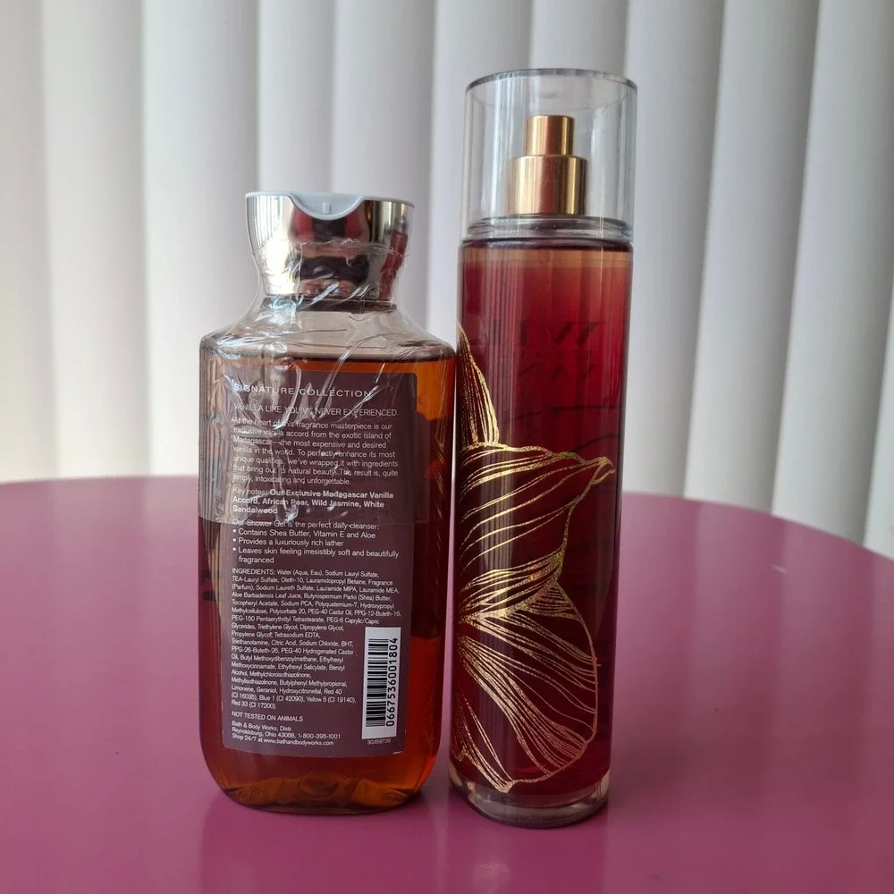 Bath & Body Works WILD MADAGASCAR VANILLA Shower Gel & Mist Set of 2